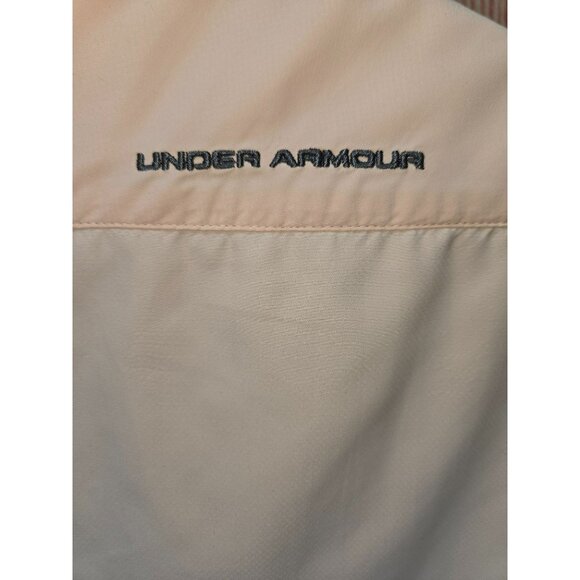 Under Armour Loose Fit XL Heatgear Shirt Peach Lightweight Button-Up - Picture 7 of 8